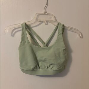 Lululemon Mint Green Strappy Sports Bra